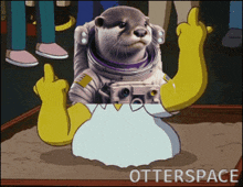 Middle Finger Otterspace GIF - Middle Finger Otterspace GIFs