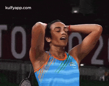 Pv Sindhu Clinches Olympic Bronze In The Women'S Badminton Singles.Gif GIF - Pv Sindhu Clinches Olympic Bronze In The Women'S Badminton Singles Pv Sindhu Olympics GIFs