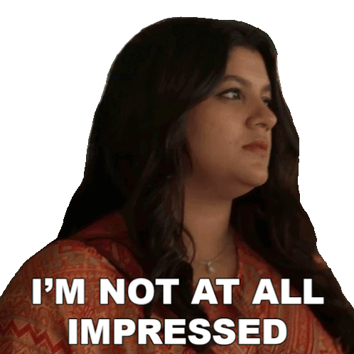 I'M Not At All Impressed Aparna Balamurali Sticker - I'M Not At All Impressed Aparna Balamurali Dhoomam Stickers