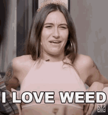 I Love Weed Smiling GIF - I Love Weed Smiling Queens Of The Stoned Age GIFs