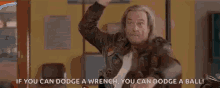 Dodgeball Ouch GIF - Dodgeball Ouch If You Can Dodge A Wrench GIFs