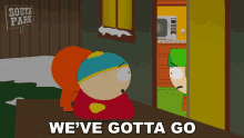 Weve Gotta Go Eric Cartman GIF - Weve Gotta Go Eric Cartman Kenny Mccormick GIFs