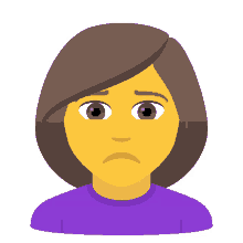 woman frowning people joypixels scowling long face