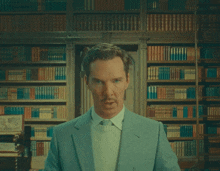 Benedict Cumberbatch As Henry Sugar Talking To The Camera In A Library The Wonderful Story Of Henry Sugar GIF - Benedict Cumberbatch As Henry Sugar Talking To The Camera In A Library The Wonderful Story Of Henry Sugar Wes Anderson GIFs
