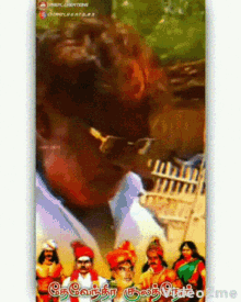 a painting of a man in a turban with a caption that says ' creations '