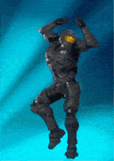 a video game character with the number 117 on his chest is dancing