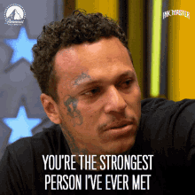 Youre The Strongest Person Ive Ever Met Youre Brave GIF - Youre The Strongest Person Ive Ever Met Youre Brave Emotional GIFs