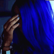 Sasha Banks Blue Hair GIF