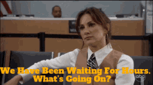Station19 Carina Deluca GIF - Station19 Carina Deluca We Have Been Waiting For Hours GIFs