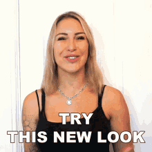 Try This New Look Tracy Kiss GIF - Try This New Look Tracy Kiss Give This New Style A Try GIFs