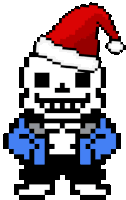 Christmas Flappy Bird - Pixel Art - Sticker