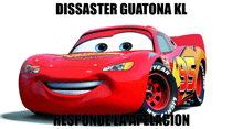 a red lightning mcqueen from the movie cars