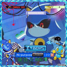 a picture of sonic the hedgehog with the words all-purpose robot on it