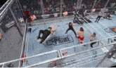 a wrestling ring that has the word prime on it
