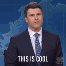 This Is Cool Colin Jost GIF - This Is Cool Colin Jost Saturday Night Live GIFs
