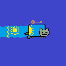 Nyan Cat Kazakhstan GIF