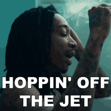 Hoppin Off The Jet Wiz Khalifa GIF - Hoppin Off The Jet Wiz Khalifa Cant Stay Sober Song GIFs