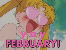 February GIF - Yay February Blush GIFs
