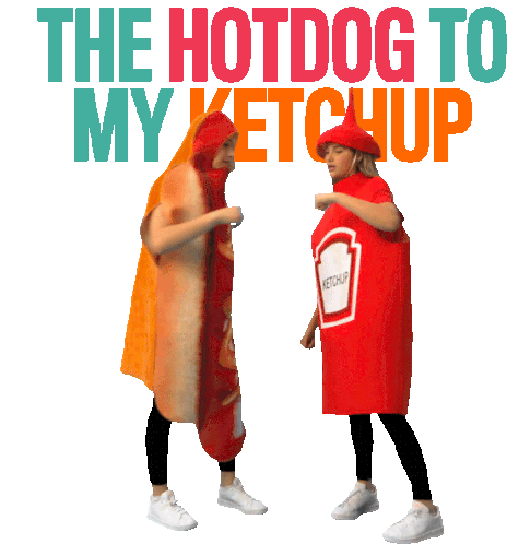 The Hotdog To My Ketchup Lex Sticker - The Hotdog To My Ketchup Lex Presley Stickers