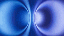a blue background with two circles in the center