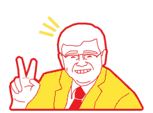 Kevin Rudd V Sign GIF - Kevin Rudd V Sign Peace GIFs