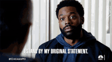 I Stand By My Original Statement Officer Kevin Atwater GIF - I Stand By My Original Statement Officer Kevin Atwater Chicago Pd GIFs