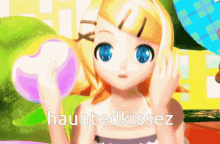 Vocaloid Kagamine Rin GIF - Vocaloid Kagamine Rin Hauntedkissez GIFs