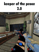 a video game called keeper of the peace 2.0 is being played