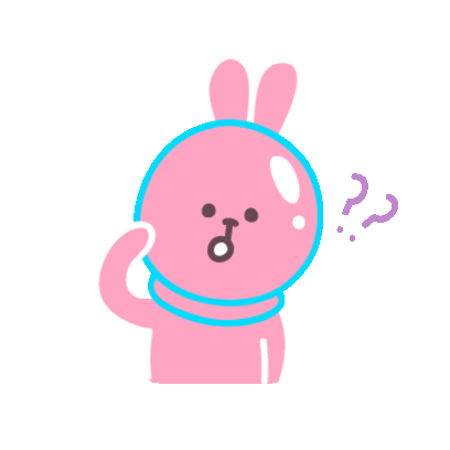 Pink Rabbit Sticker - Pink Rabbit Suprised Stickers