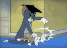 tom and jerry spanking slow