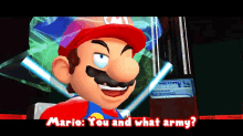 Smg4 Mario GIF - Smg4 Mario You And What Army GIFs