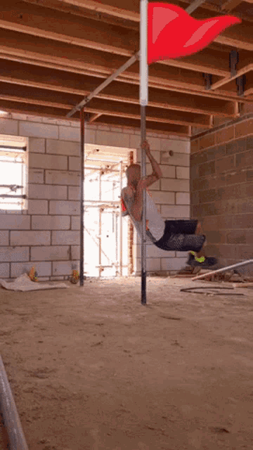 Keith Flag Keith Pole GIF - Keith Flag Keith Pole Red Flag K GIFs