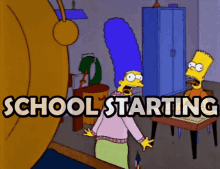 School Starting School Bell GIF - School Starting School Bell Marge GIFs