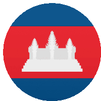 Cambodia Flags Sticker - Cambodia Flags Joypixels Stickers
