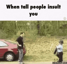 Tall People Insult GIF