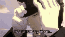 rain fullmetal alchemist crying sad