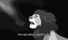The Lion King Simba GIF - The Lion King Simba Im Not Who I Used To Be GIFs