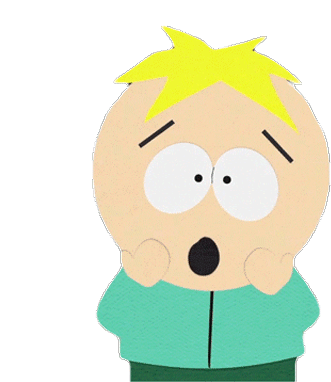 Surprised Butters Stotch Sticker - Surprised Butters Stotch South Park Stickers