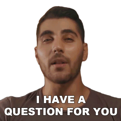 I Have A Question For You Rudy Ayoub Sticker - I Have A Question For You Rudy Ayoub I Have Something I Want To Ask You Stickers