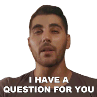 I Have A Question For You Rudy Ayoub Sticker - I Have A Question For You Rudy Ayoub I Have Something I Want To Ask You Stickers