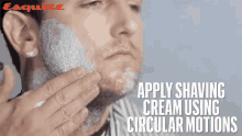 Applying Shaving Cream Using Circular Motion GIF - Applying Shaving Cream Using Circular Motion Instructions GIFs