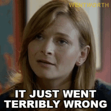 It Just Went Terribly Wrong Erica Davidson GIF - It Just Went Terribly Wrong Erica Davidson Wentworth GIFs
