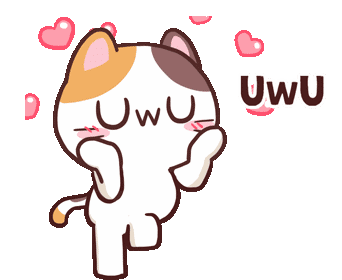 Cute Cat Sticker - Cute Cat Uwu - Discover & Share GIFs