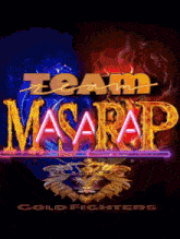 a team masarap logo with a lion on it