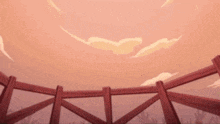 a shark is standing on a wooden bridge .