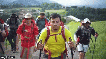 A new trending gif about #hiking #trekking #camping from