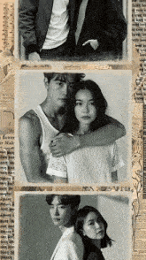 a black and white photo of a man and a woman with the word special on the bottom right