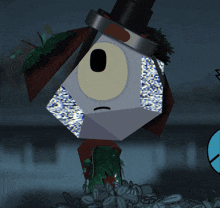 a cartoon of a dog with a top hat on