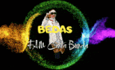a woman is standing in a circle with the words bedas