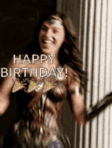 Wonder Woman Celebrate Your Birthday GIF - Wonder Woman Celebrate Your Birthday GIFs